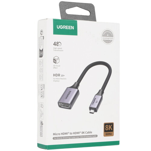 Купить Кабель однонаправленный Ugreen HDMI - micro HDMI, 0.2 м  9282988. Характеристики, отзывы и цены в Донецке