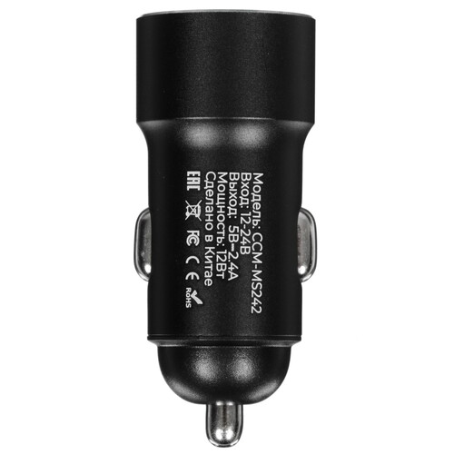 Купить Автомобильное ЗУ Maxvi CCM-MS242 черный  9313023. Характеристики, отзывы и цены в Донецке