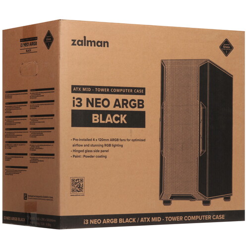 Купить Корпус ZALMAN i3 NEO ARGB  5604972. Характеристики, отзывы и цены в Донецке