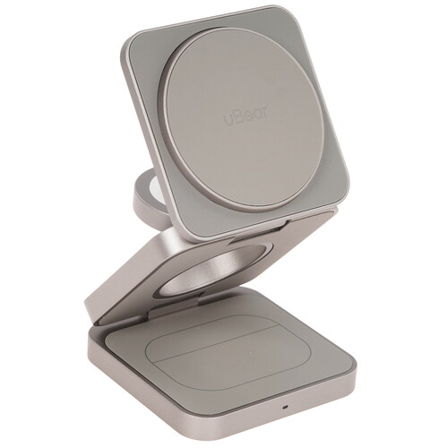 Купить Беспроводное зарядное устройство uBear Balance 3-in-1 бежевый  9240479. Характеристики, отзывы и цены в Донецке