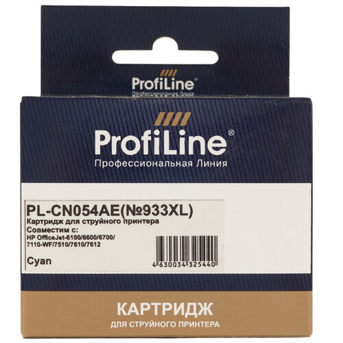 Купить Картридж ProfiLine PL-CN054AE (№933XL) голубой  9129097. Характеристики, отзывы и цены в Донецке