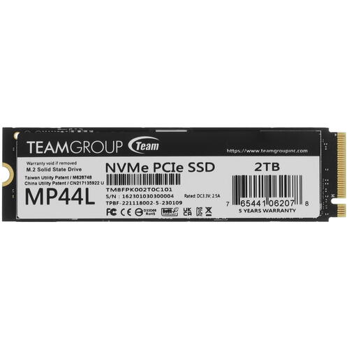 Купить 2000 ГБ M.2 NVMe накопитель TEAMGROUP MP44L [TM8FPK002T0C101]  5094650. Характеристики, отзывы и цены в Донецке
