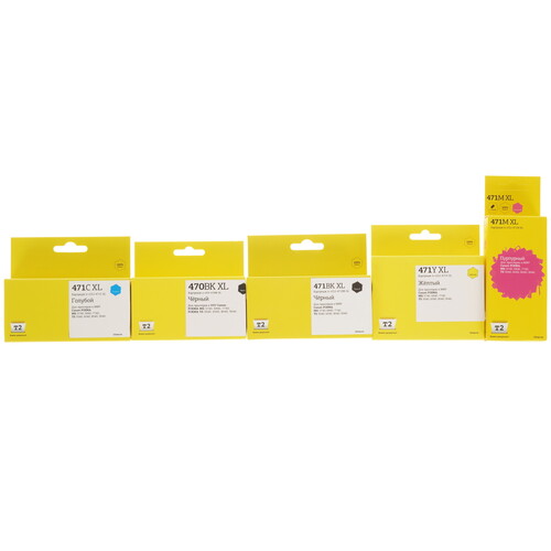 Купить Набор картриджей T2 IC-CCLI-471XL_MP голубой, желтый, пурпурный, черный  9115300. Характеристики, отзывы и цены в Донецке