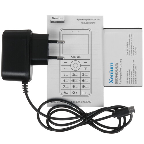 Купить Сотовый телефон Xenium X700 красный  9230832. Характеристики, отзывы и цены в Донецке