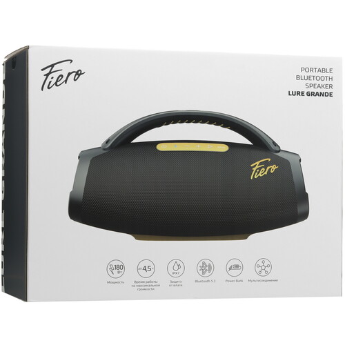 Купить Портативная колонка Fiero Lure Grande FRPS-540, черный  9096899. Характеристики, отзывы и цены в Донецке