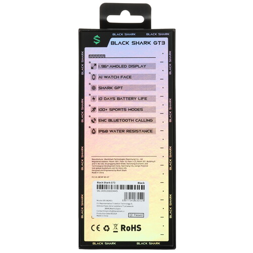 Купить Смарт-часы Black Shark GT3 + доп. ремешок  5603457. Характеристики, отзывы и цены в Донецке