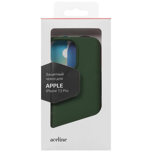 Купить Накладка  Aceline Liquid Silicone для Apple iPhone 13 Pro зеленый  5413193. Характеристики, отзывы и цены в Донецке