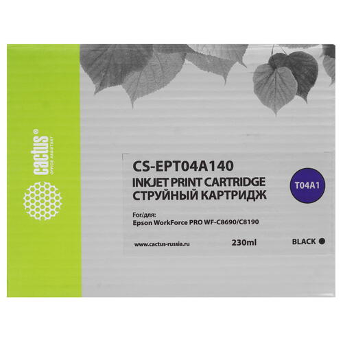 Купить Картридж Cactus T04A1 CS-EPT04A140 черный  9985934. Характеристики, отзывы и цены в Донецке