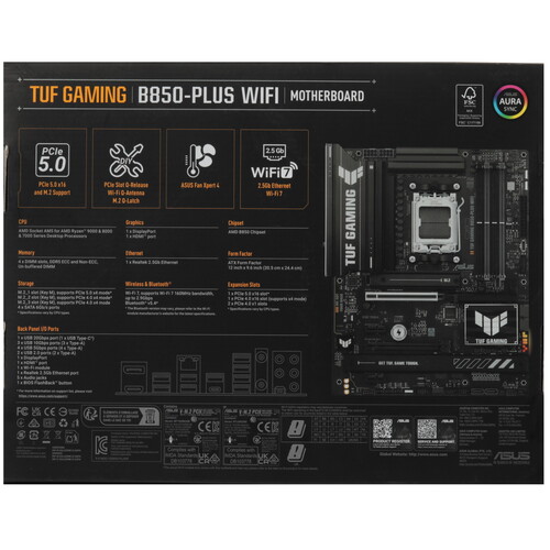 Купить Материнская плата ASUS TUF GAMING B850-PLUS WIFI  5618772. Характеристики, отзывы и цены в Донецке