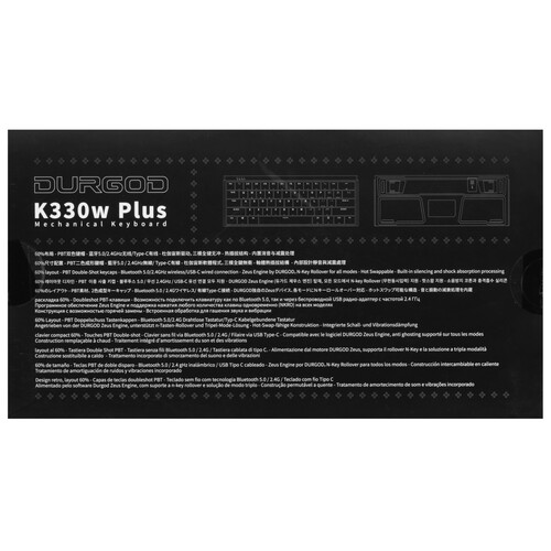 Купить Клавиатура  проводная + беспроводная Durgod K330w Plus Mint  5449871. Характеристики, отзывы и цены в Донецке