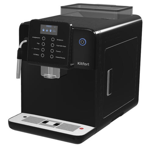Купить Кофемашина автоматическая Kitfort КТ-7182 черный  9090982. Характеристики, отзывы и цены в Донецке