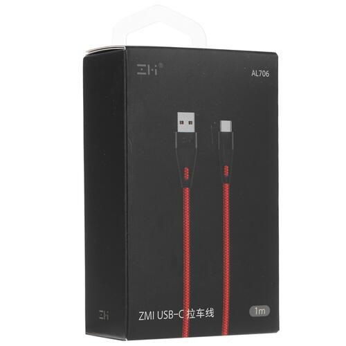 Купить Кабель круглый ZMI USB Type-C - USB 2.0 Type-A красный 1 м  5099655. Характеристики, отзывы и цены в Донецке