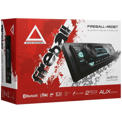 Купить Автопроигрыватель AurA FIREBALL-450BT  5608254. Характеристики, отзывы и цены в Донецке