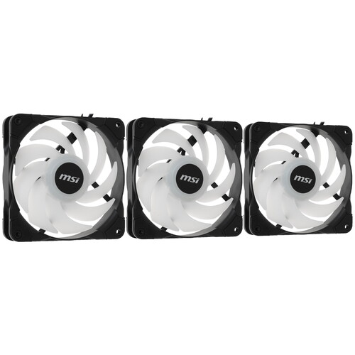 Купить Комплект вентиляторов MSI MAG MAX F12A [F12A-3] черный  4823442. Характеристики, отзывы и цены в Донецке