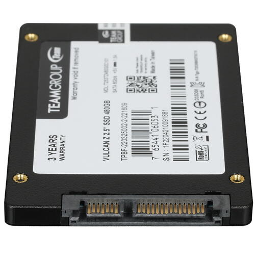 Купить 480 ГБ 2.5" SATA накопитель TEAMGROUP VULCAN Z [T253TZ480G0C101]  5043205. Характеристики, отзывы и цены в Донецке