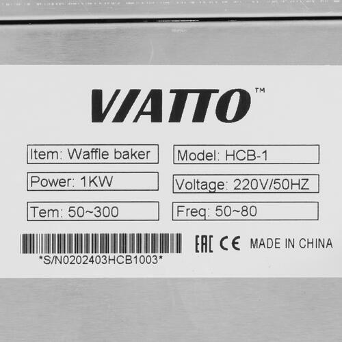 Купить Вафельница Viatto HCB-1 серебристый  9926576. Характеристики, отзывы и цены в Донецке