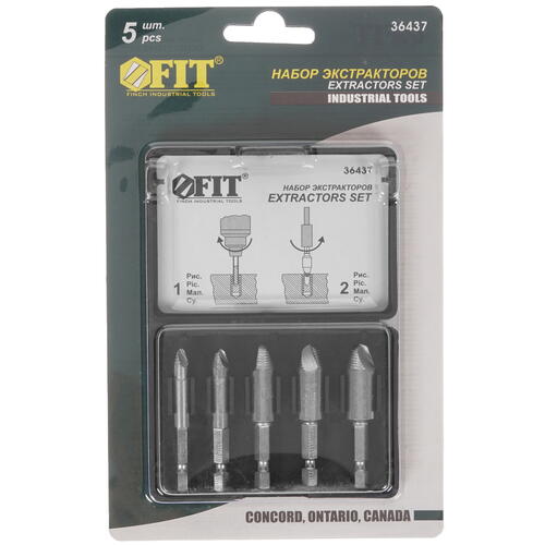Купить Набор экстракторов FIT 36437 5 шт  8118106. Характеристики, отзывы и цены в Донецке