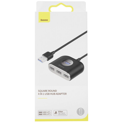 Купить USB-разветвитель Baseus Square Round  5428528. Характеристики, отзывы и цены в Донецке