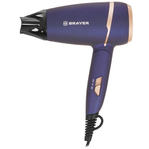 Купить Фен Brayer BR3025 синий/золотистый  9032623. Характеристики, отзывы и цены в Донецке
