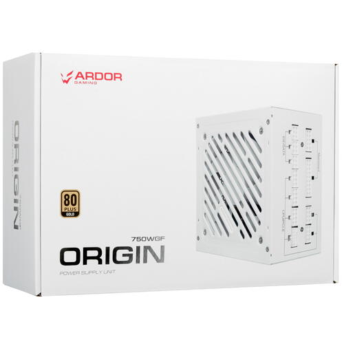 Купить Блок питания ARDOR GAMING ORIGIN 750WGF White  белый  5434457. Характеристики, отзывы и цены в Донецке