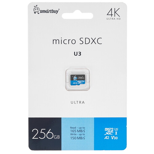 Купить Карта памяти Smartbuy Ultra microSDXC 256 ГБ [SB256GBSDU3UL01]  5480222. Характеристики, отзывы и цены в Донецке