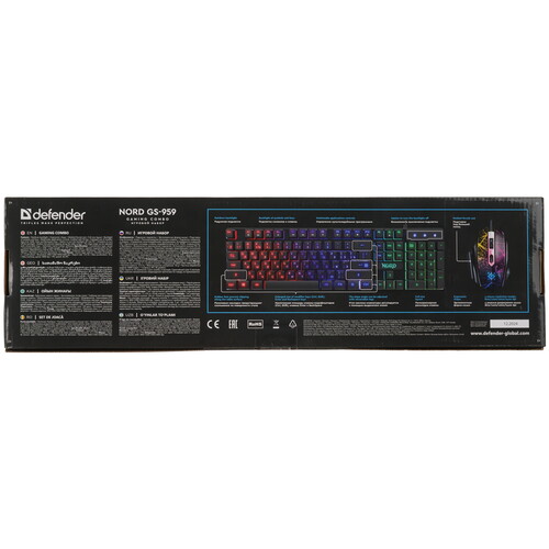 Купить Клавиатура+мышь  проводная  Defender Nord GS-959 черный  9171773. Характеристики, отзывы и цены в Донецке