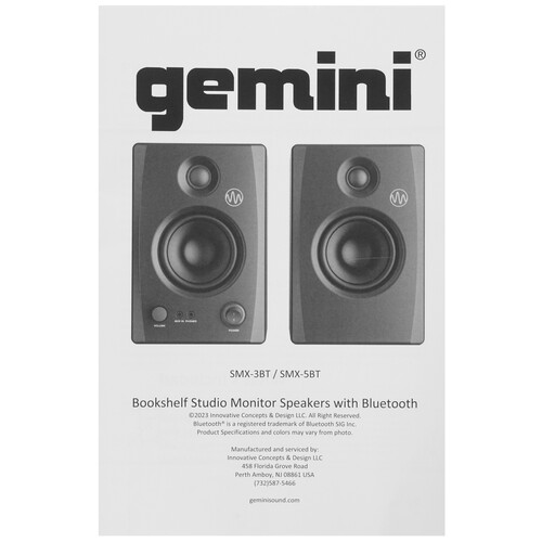 Купить Активный монитор Gemini SMX-3BT черный  5624163. Характеристики, отзывы и цены в Донецке