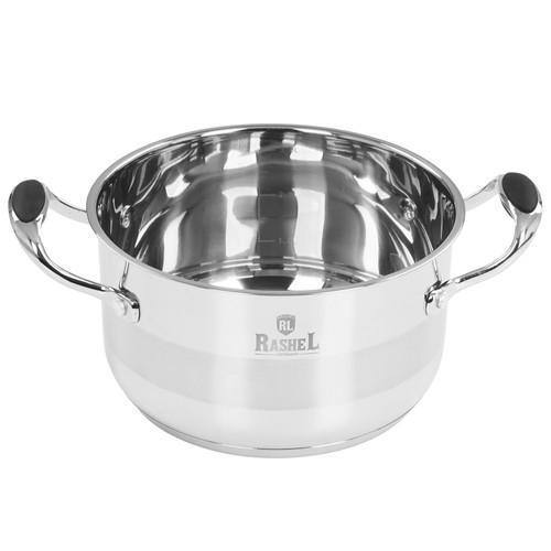 Купить Кастрюля Rashel Сильвер R-30-20 3 л 20 см серебристый  9320862. Характеристики, отзывы и цены в Донецке