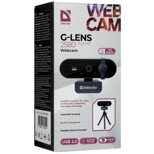 Купить Веб-камера Defender G-lens 2580  5463804. Характеристики, отзывы и цены в Донецке