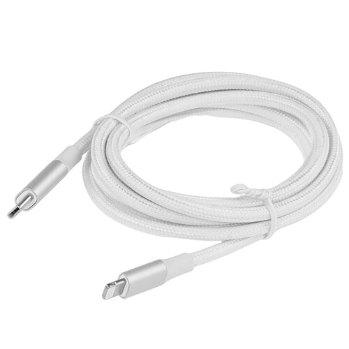 Купить Кабель круглый Ugreen Lightning 8-pin MFI - USB Type-C серебристый 1.5 м  9983713. Характеристики, отзывы и цены в Донецке