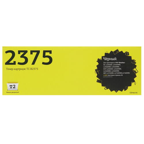 Купить Тонер-картридж лазерный Т2 TC-B2375 черный  8190036. Характеристики, отзывы и цены в Донецке