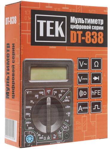 Купить Мультиметр TEK DT 838  1118132. Характеристики, отзывы и цены в Донецке