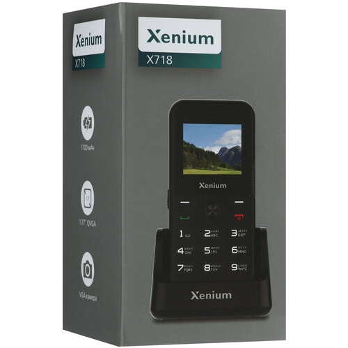 Купить Сотовый телефон Xenium X718 красный  9284576. Характеристики, отзывы и цены в Донецке