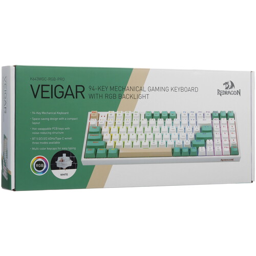 Купить Клавиатура  проводная + беспроводная Redragon Veigar K643  5463744. Характеристики, отзывы и цены в Донецке