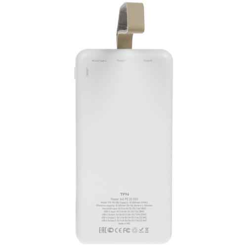 Купить Портативный аккумулятор TFN PowerAid PD белый  5000399. Характеристики, отзывы и цены в Донецке