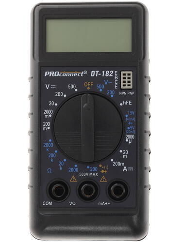 Купить Мультиметр Proconnect DT-182  1128011. Характеристики, отзывы и цены в Донецке