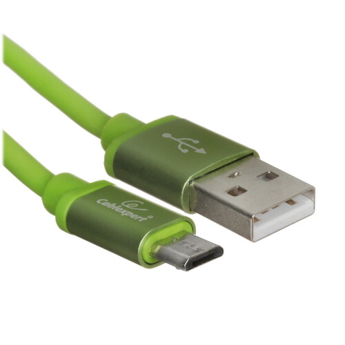 Купить Кабель круглый Cablexpert micro USB - USB 2.0 Type-A зеленый 1 м  5485492. Характеристики, отзывы и цены в Донецке