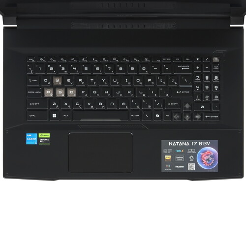 Купить 17.3" Ноутбук MSI Katana 17 B13VEK-1089XRU черный  5484660. Характеристики, отзывы и цены в Донецке