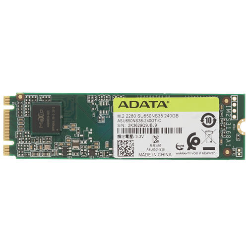 Купить 240 ГБ M.2 SATA накопитель ADATA Ultimate SU650 [ASU650NS38-240GT-C]  1391564. Характеристики, отзывы и цены в Донецке