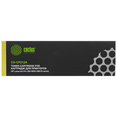 Купить Картридж лазерный Cactus CS-CF212A желтый, с чипом  6679090. Характеристики, отзывы и цены в Донецке