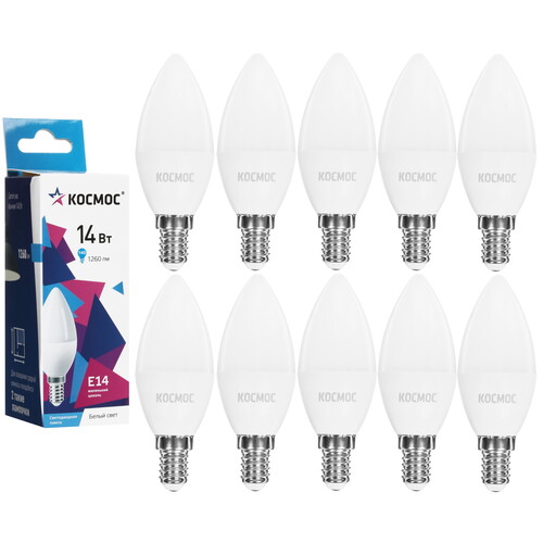 Купить Комплект светодиодных ламп Космос LED14wCNE1445_10  5612209. Характеристики, отзывы и цены в Донецке