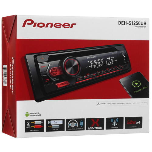 Купить Автопроигрыватель Pioneer DEH-S1250UB  5094810. Характеристики, отзывы и цены в Донецке