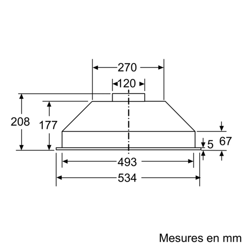 Купить Вытяжка полновстраиваемая Bosch DLN53AA70 серебристый  9101879. Характеристики, отзывы и цены в Донецке