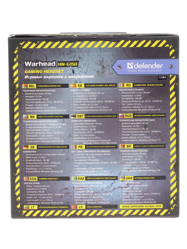 Купить Проводные наушники Defender Warhead HN-G150 черный 2014  6636235. Характеристики, отзывы и цены в Донецке