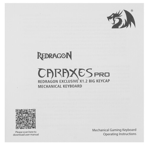 Купить Клавиатура  проводная + беспроводная Redragon Caraxes Pro  9202981. Характеристики, отзывы и цены в Донецке