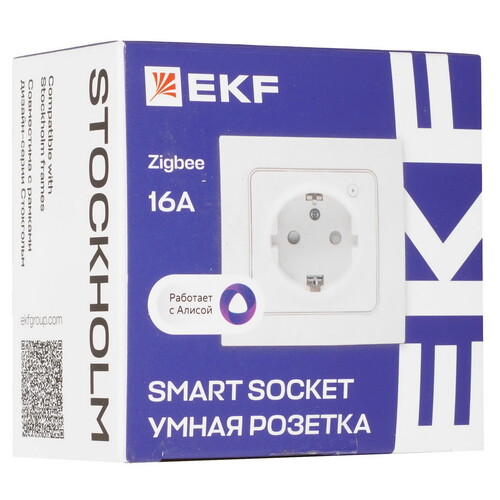 Купить Умная розетка EKF Сonnect Стокгольм  5490591. Характеристики, отзывы и цены в Донецке