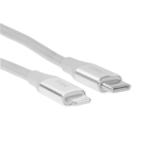 Купить Кабель круглый TTEC Lightning 8-pin - USB Type-C серебристый 1.5 м  9202630. Характеристики, отзывы и цены в Донецке