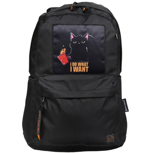 Купить Рюкзак BRAUBERG FASHION CITY Cat черный  9128355. Характеристики, отзывы и цены в Донецке