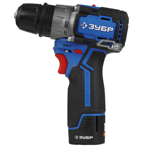 Купить ЗУБР  КОМБИ 4, набор: модульная дрель-шуруповерт + LED фонарь, BRUSHLESS, 12 В, 45 Нм, 2 АКБ тип Т7 (2 Ач), кейс, Профессионал (DB-125-22F)  9275983. Характеристики, отзывы и цены в Донецке