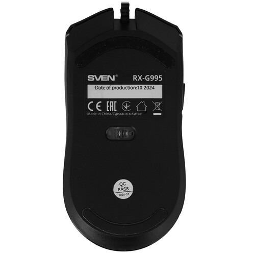 Купить Мышь проводная SVEN RX-G995  черный  9283073. Характеристики, отзывы и цены в Донецке